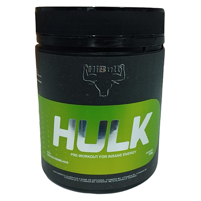 Pré Treino HULK 300g HIBULL Sabor Frutas Vermelhas