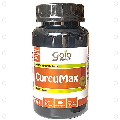 CURCUMAX Cúrcuma+Piperina 750mg 60 cápsulas - MAIOR ABSORÇÃO