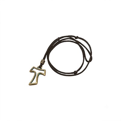 Colar TAU cordão ouro velho São Francisco