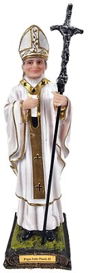 Imagem São Santo João Paulo II 15cm Resina