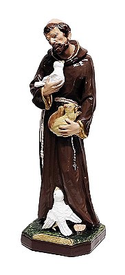 Imagem De São Francisco De Assis 30 Cm Gesso