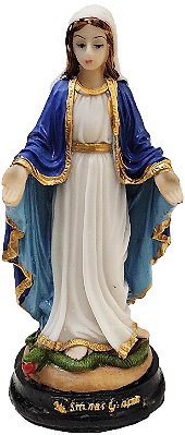 Imagem Estatua Nossa Senhora das Graças 15cm Resina