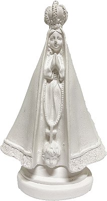 Imagem Estatua Nossa Sra Aparecida 20 cm Gesso Sem Pintar