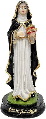 Imagem Estátua Santa Edwiges Edviges 15Cm Resina