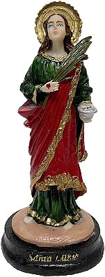 Imagem Estatua Santa Luzia 15cm Resina
