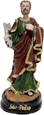 Imagem Estatua São Pedro 15 Cm Resina