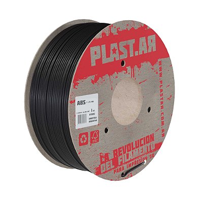 Filamento ABS Preto 1,75mm 1Kg PlastAr