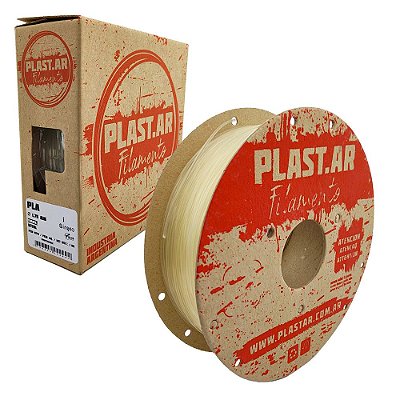 Filamento PLA Natural 1,75mm 1Kg PLAST.AR