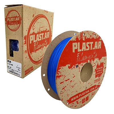 Filamento PLA Azul 1,75mm 1Kg PLAST.AR