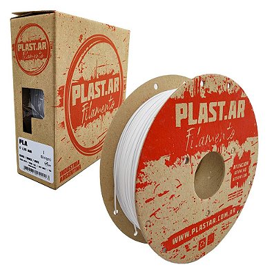 Filamento PLA Branco 1,75mm 1Kg PLAST.AR