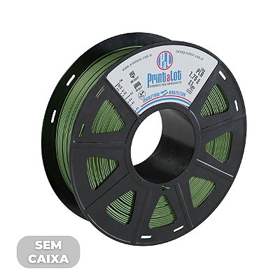 Filamento PLA Metal Verde Militar 1,75mm 1Kg PrintaLot - SEM CAIXA