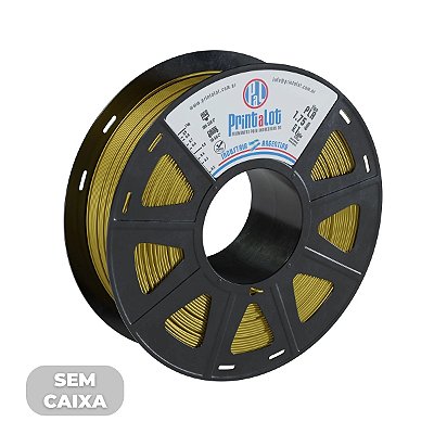 Filamento PLA Metal Ouro 1,75mm 1Kg PrintaLot - SEM CAIXA