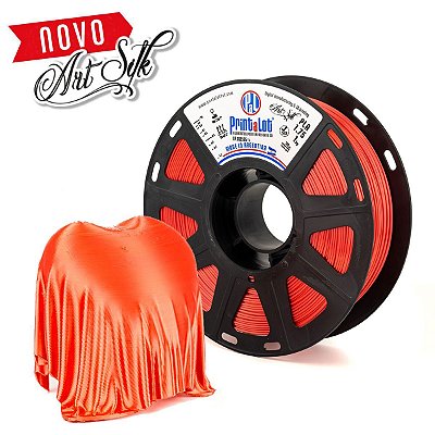 Filamento PLA ART Silk Vermelho Coral 1,75mm 1kg Printalot
