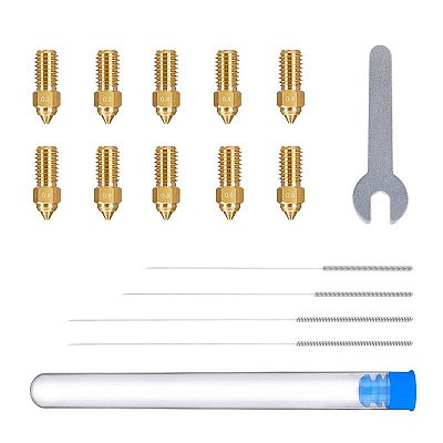 Kit de Bicos de Latão Multi-Tamanhos para Neptune 4 / 4 Pro (inclui 0,2/0,4/0,6/0,8 mm)