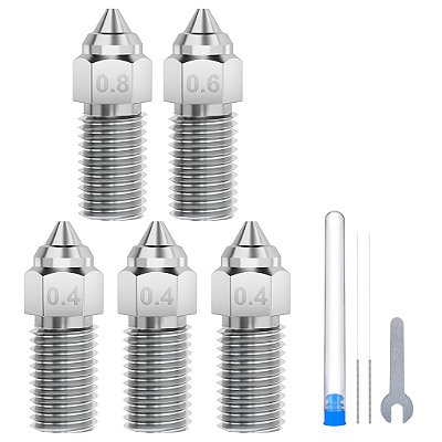 Kit de Bicos de Aço Temperado Multi-Tamanhos para Neptune 4 / 4 Pro