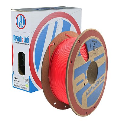 Filamento PLA Fluo Vermelho 1,75mm 1Kg PrintaLot