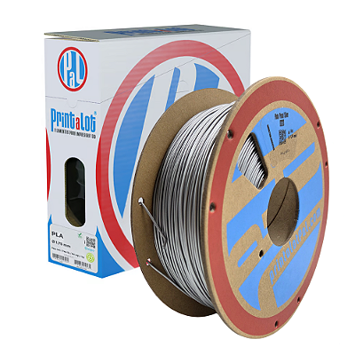 Filamento PLA Metal Prata 1,75mm 1Kg PrintaLot