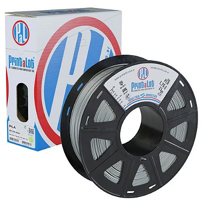 Filamento PLA Metal Prata 1,75mm 1Kg PrintaLot