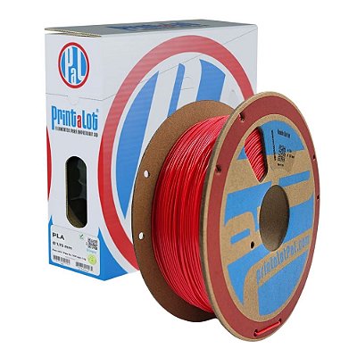Filamento PLA Vermelho 1,75mm 1Kg PrintaLot