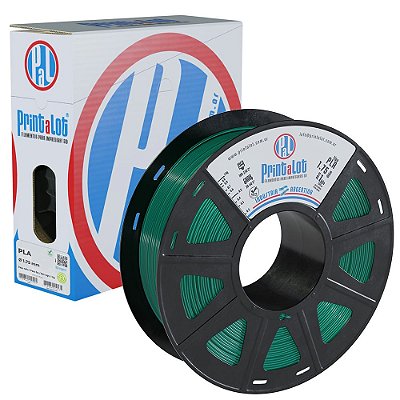 Filamento PLA Translúcido Verde 1,75mm 1kg Printalot