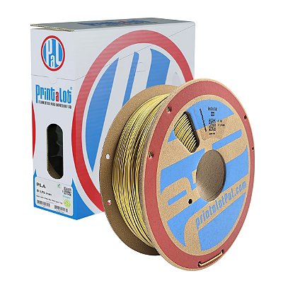 Filamento PLA Metal Ouro 1,75mm 1Kg PrintaLot