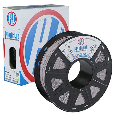 Filamento PLA Cinza Claro 1,75mm 1Kg PrintaLot