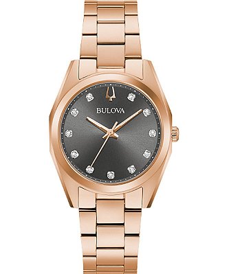 Relógio Bulova Surveyor Diamond 97P156 feminino