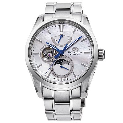 Relógio Orient Star Moon Phase Automático RE-AY0005A00B masculino MADE IN JAPAN