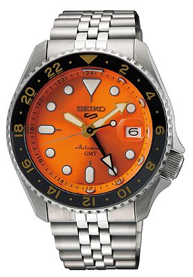 Relógio New Seiko 5 Sports GMT Automático SSK005