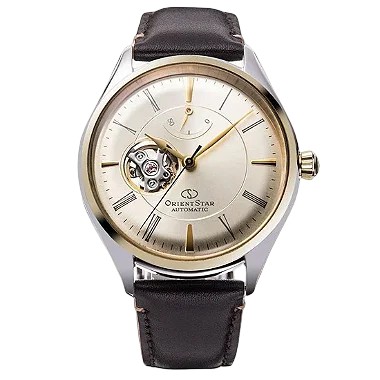 Relógio Orient Star Semi Skeleton Automático RE-AT0201G00B masculino MADE IN JAPAN