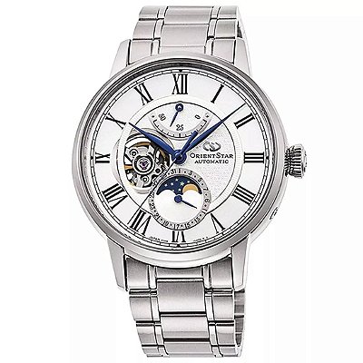 Relogio Orient Star Moon Phase Automático RE-AY0102S00B MADE IN JAPAN