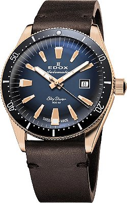 Relógio Edox Skydiver Limited Edition 80126 BRN BUIDR NIRB SWISS MADE