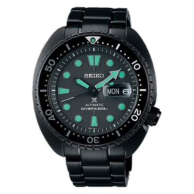 Relógio Seiko Prospex king Turtle Black Series SRPK43 Night Vision