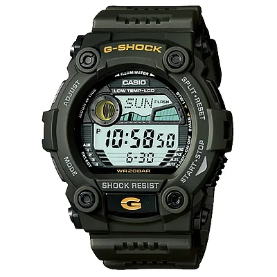 Relógio Casio G-shock Tábua De Maré G-7900-3DR RESCUE / RESGATE