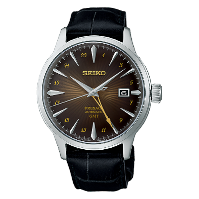 Relógio Seiko Presage Automático Cocktail Time GMT SSK039