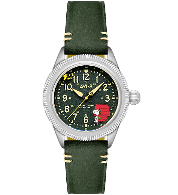AVI-8 - Relógio AVI-8 Airmaster 40 Peanuts Snoopy Flying Ace Limited Edition AV-4139-01