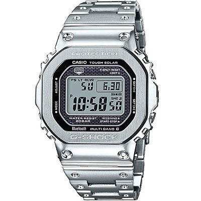 Relógio Casio G-SHOCK GMW-B5000D-1DR Tough Solar e Bluetooth