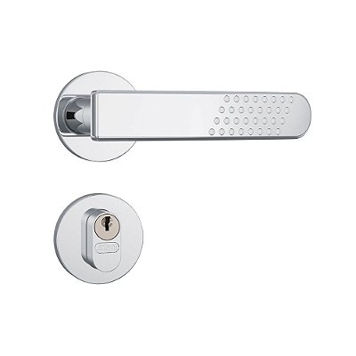 Fechadura de Porta Externa 803/21 Redonda Inox Stam