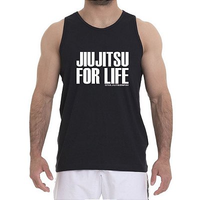 REGATA MASCULINA JIU-JITSU FOR LIFE PRETA
