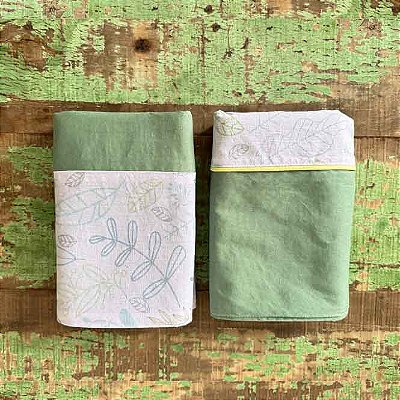 Trilho de mesa de tricoline – 0,45 x 1,45 m com barra colorida dupla face