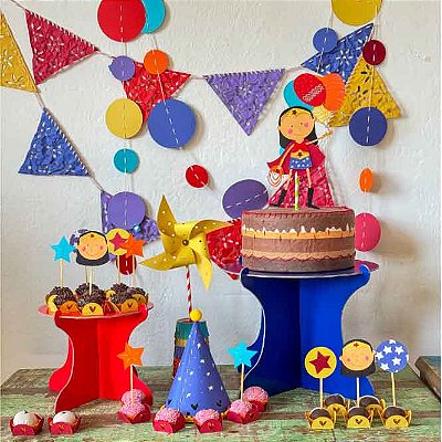 Pronta Entrega Tema Mulher Maravilha