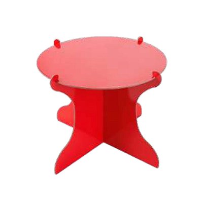 Boleira Papelão Reciclado - Vermelho