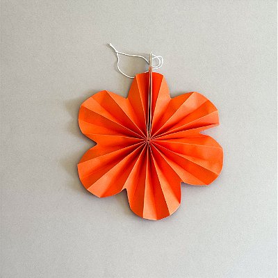 Fiorata Leque formato flor Laranja - 3 un.