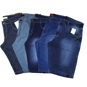Kit 20 Bermudas Jeans Masculino