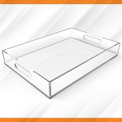 Bandeja De Acrílico Cristal 4Mm 55 X 35 X 6