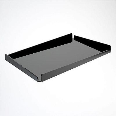 Bandeja Em Acrílico - Festa Preta 34 Cm X 11 Cm