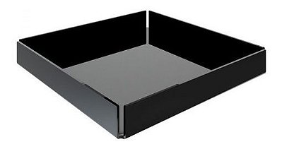 Bandeja Em Acrílico Preto Brilhante 40 Cm X 40 Cm