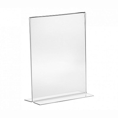 Display Expositor em T Tam A6(10x15cm) PS Cristal