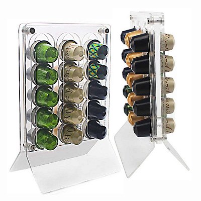 Porta Cápsulas Nespresso em Acrílico Luxo - 30 Cápsulas Café