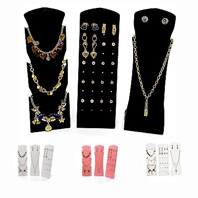 Kit Completo Expositores P/ Bijuterias Semi Joias Slim 3pçs